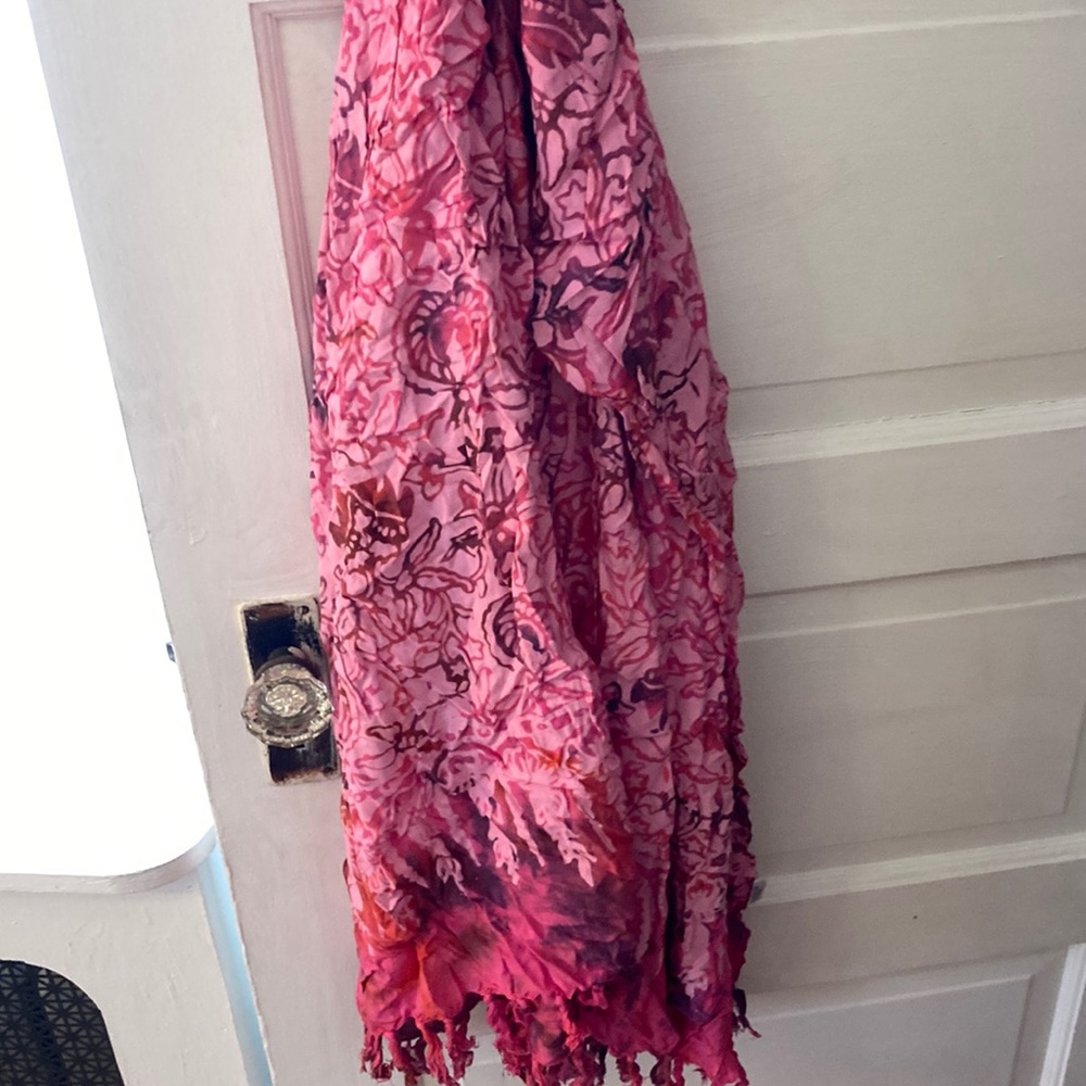 Pink scarf